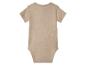 Body bébé beige à manches courtes, vue arrière
