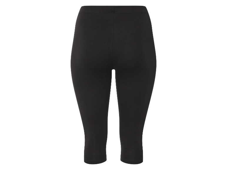 Leggings capri noires en coton.