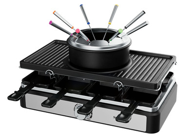 SILVERCREST® KITCHEN TOOLS Raclette-, fondue- en grillapparaat, 1400 W