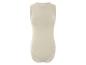 Beige, mouwloos body.