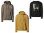 Drie hoodies en een crewneck sweater met een print van een New Yorkse taxi.