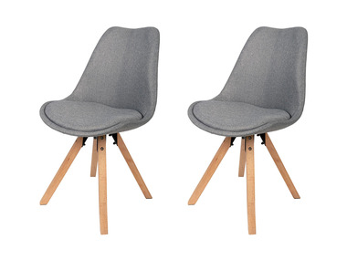 LIVARNO home Chaise de salle à manger, set de 2