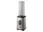 Philips blender met twee knoppen en maatverdeling op de transparante container.