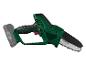 Een groene Parkside X20V TEAM accu kettingzaag.