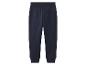 Donkerblauwe joggingbroek met elastische tailleband en geribde boorden