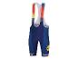 Cuissard Santini Trek Lidl : bleu marine, design coloré.
