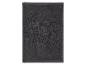 Serviette de toilette gris foncé avec une surface texturée