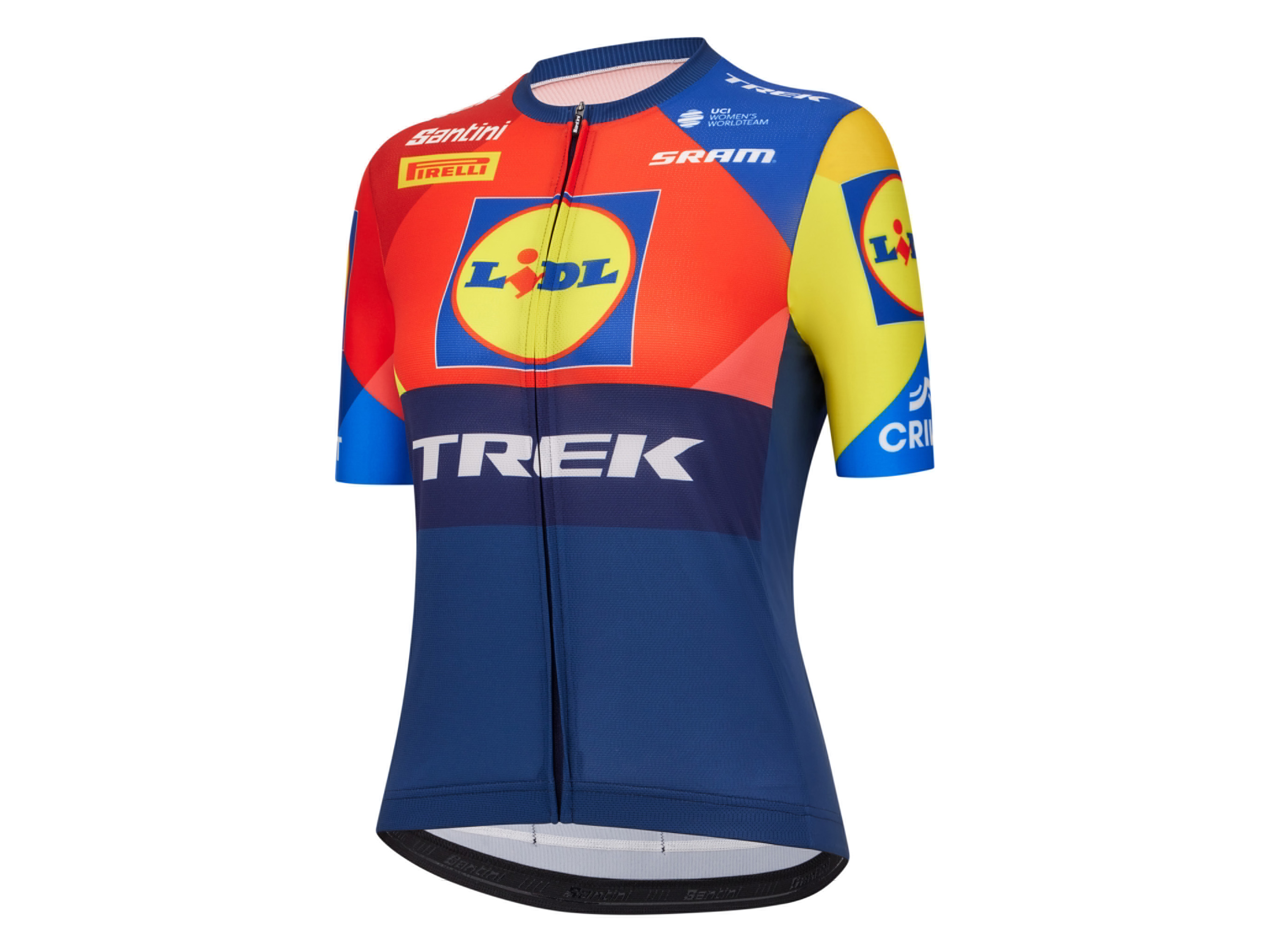 Santini Team Lidl-Trek 2025 fietsshirt voor dames