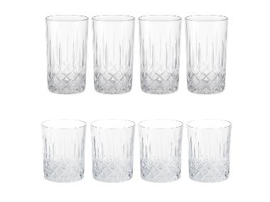 SILVERCREST® Verres à long drink ou verres à whisky, 4 pièces
