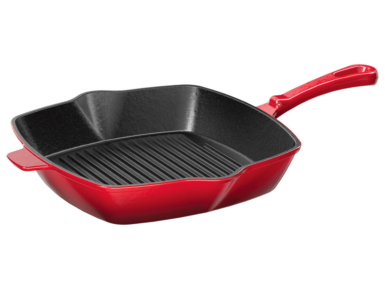 Ga naar volledige schermweergave: ERNESTO® Gietijzeren grillpan, 24,5 x 24,5 cm - afbeelding 7