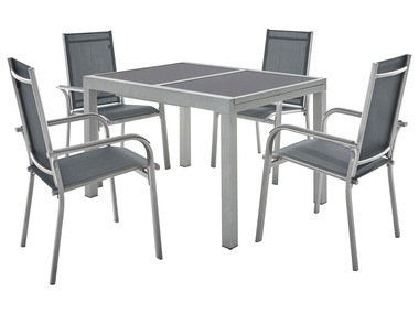 LIVARNO home Set de meubles de jardin en aluminium »Houston«, 5 pièces