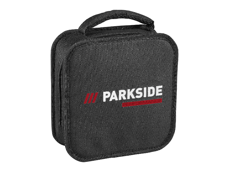 Zwarte Parkside Performance gereedschapskoffer.