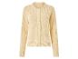 Cardigan en tricot beige avec boutons