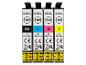 Cartouches d'encre noire, cyan, magenta et jaune