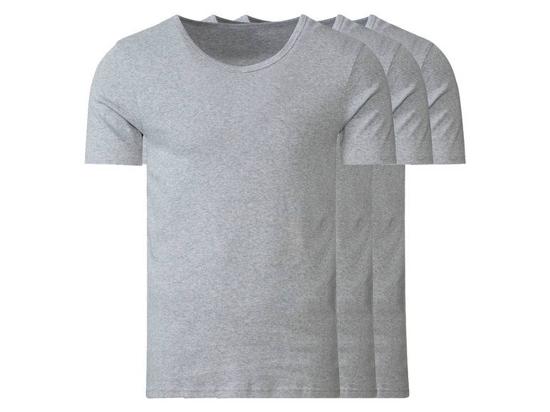 Ga naar volledige schermweergave: LIVERGY® Set van 3 katoenen T-shirts - afbeelding 2