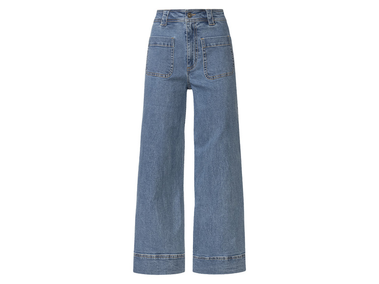 Ga naar volledige schermweergave: esmara® Wide leg jeans van een katoenmix - afbeelding 3