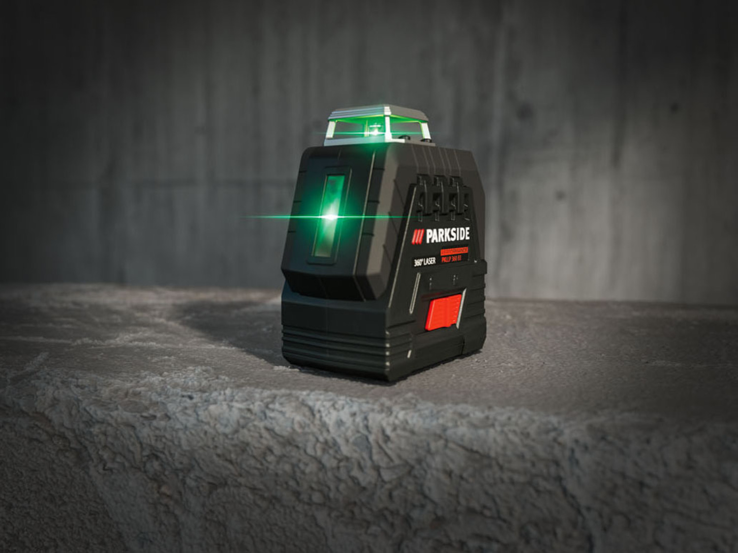 Huepar Niveau Laser Vert à 2 x 360 avec Batterie Li-ion - Autres indus 