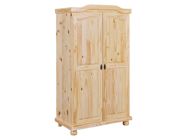 Une armoire en bois à deux portes.