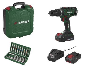 PARKSIDE® Set de démarrage perceuse-visseuse sans fil 20 V PABS20, avec batterie et chargeur