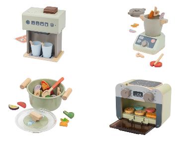 LUPILU® Accessoires en bois pour cuisine enfant