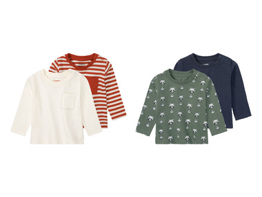 Set de 2 T-shirts en coton bio à manches longues lupilu®