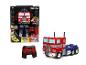 Transformers Optimus Prime R/C speelgoed dat verandert in robot en vrachtwagen, met afstandsbediening.