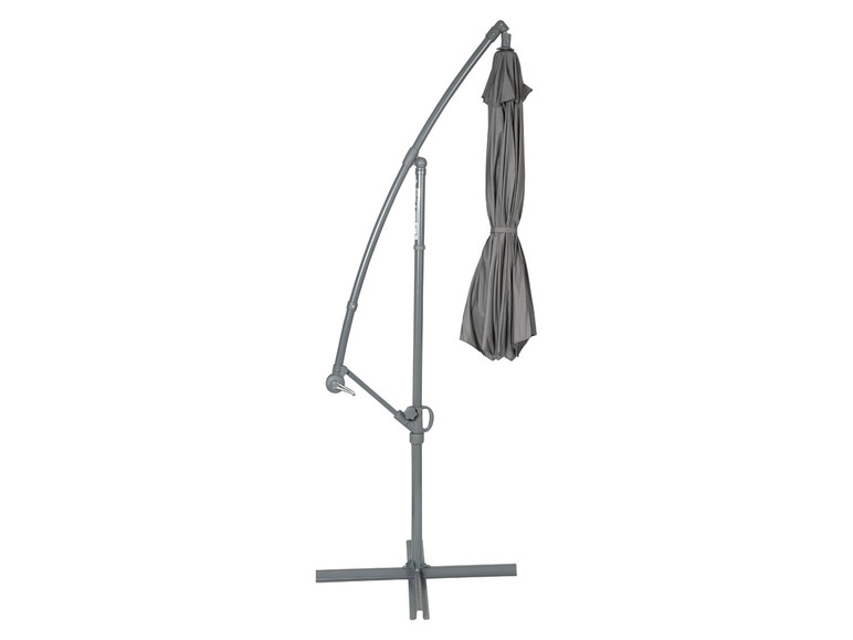 Ga naar volledige schermweergave: LIVARNO home Zwevende parasol Ø 300 cm, handzwengel - afbeelding 3