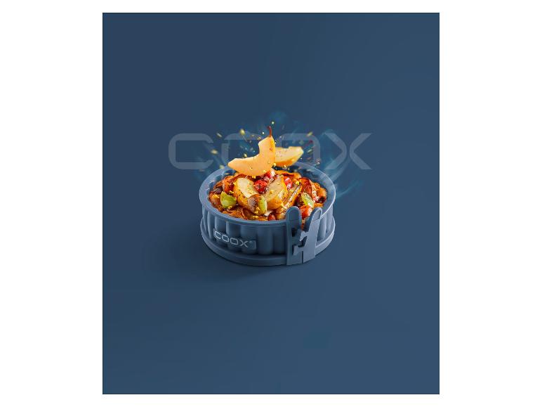 Moule à Quiche Coox 26cm - Fond Verre Et Pieds - Silicone Antiadhésif - Lave-vaissable - Four Compatible