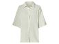Beige shirt met korte mouwen, minimalistische stijl.