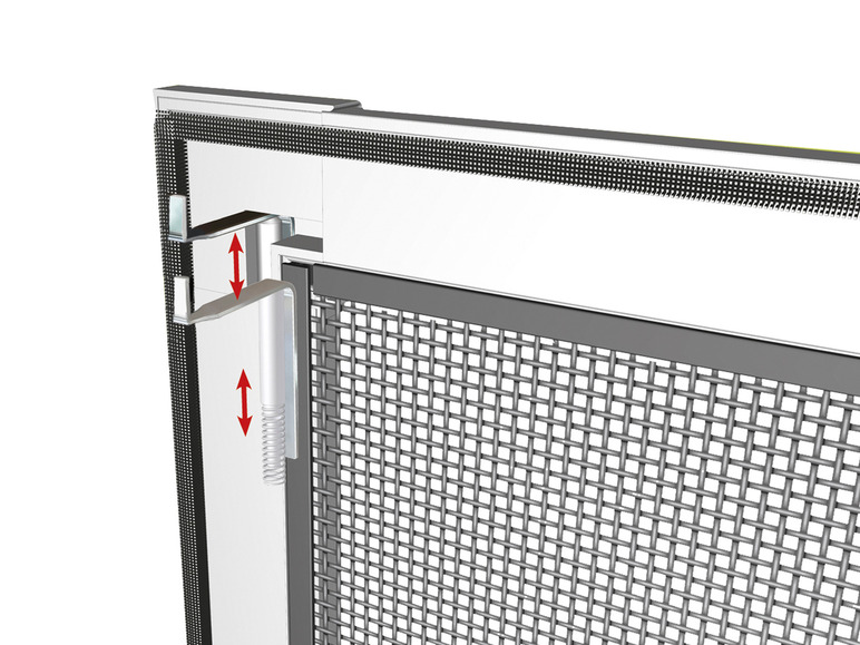 Ga naar volledige schermweergave: LIVARNO home Aluminium vliegenraam, 100 x 120 cm - afbeelding 5