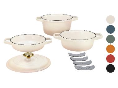 SILVERCREST® Set de casseroles en fonte, 3 pièces