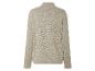 Beige trui met lange mouwen en rits.