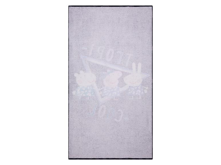 Peppa Pig kinderkleed, grijze tinten en speelse designs.