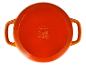 Oranje Silvercrest braadpan, bovenaanzicht.