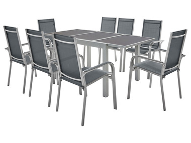 LIVARNO home Set de meubles de jardin en aluminium »Houston«, 9 pièces