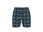 Shorts à carreaux pour homme en bleu, blanc et gris