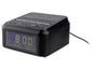 Radio-réveil numérique noir avec haut-parleur Bluetooth de Silvercrest.