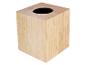 Boîte à mouchoirs en bois avec une ouverture ronde