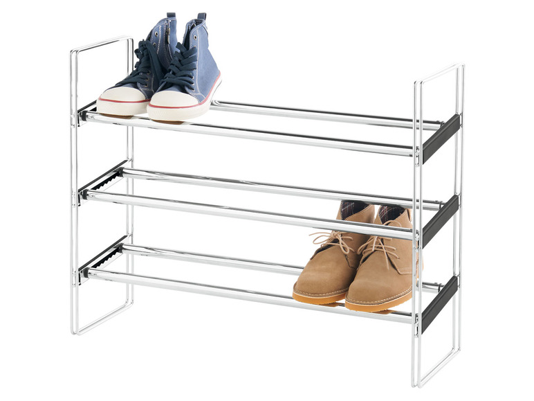 Ga naar volledige schermweergave: LIVARNO home Uittrekbaar schoenenrek, 64-119 x 50,5 x 22,5 cm - afbeelding 7