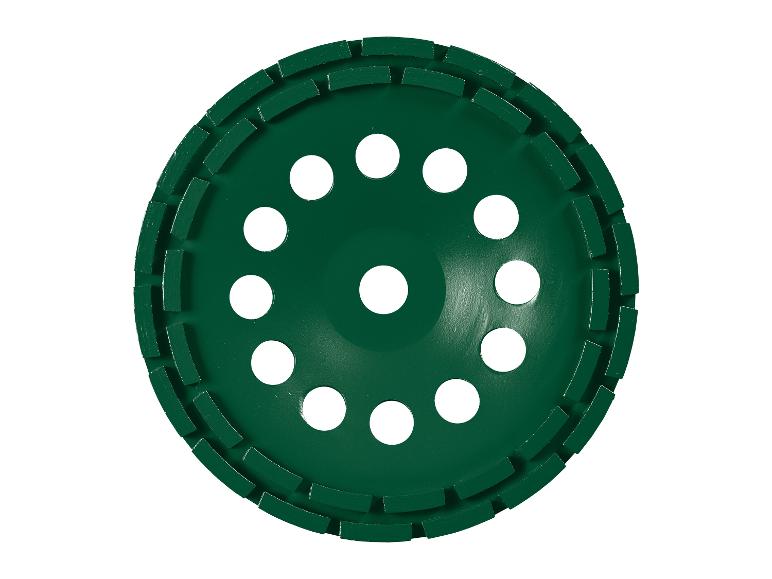 Disque à segments diamantés vert pour le meulage.
