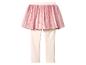 Jupe rose à imprimé arc-en-ciel sur legging rose clair