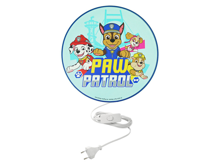 Paw Patrol nachtlamp met Chase, Marshall en Skye.