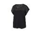 T-shirt de sport noir Crivit à manches courtes avec empiècements en mesh.
