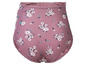 Roze onderbroek met bloemenprint.