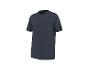 T-shirt à manches courtes bleu foncé avec col rond.