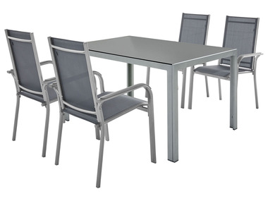 LIVARNO home Aluminium tuinset »Houston«, 5-delig