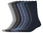 Lot de 7 paires de chaussettes en coton pour homme dans des tons gris et bleus