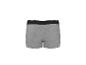 Grijze katoenen herenboxershort met zwarte elastische tailleband