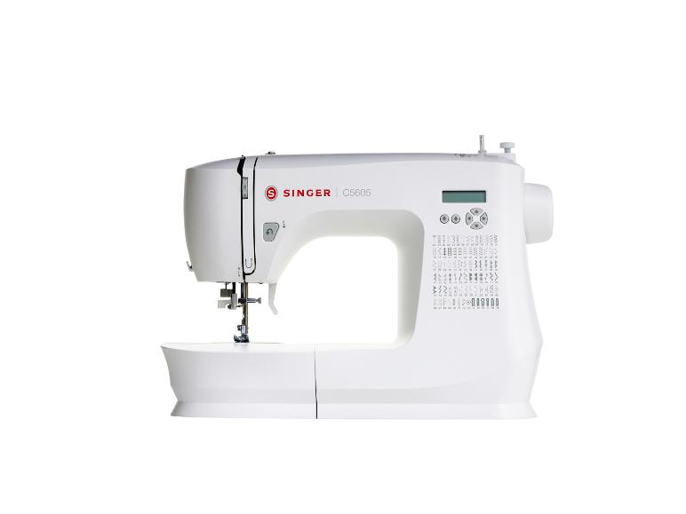 Witte Singer C5605 naaimachine met digitaal display