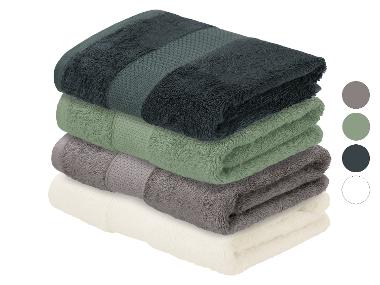 LIVARNO® Serviettes de bain, 50 x 100 cm, 2 pièces